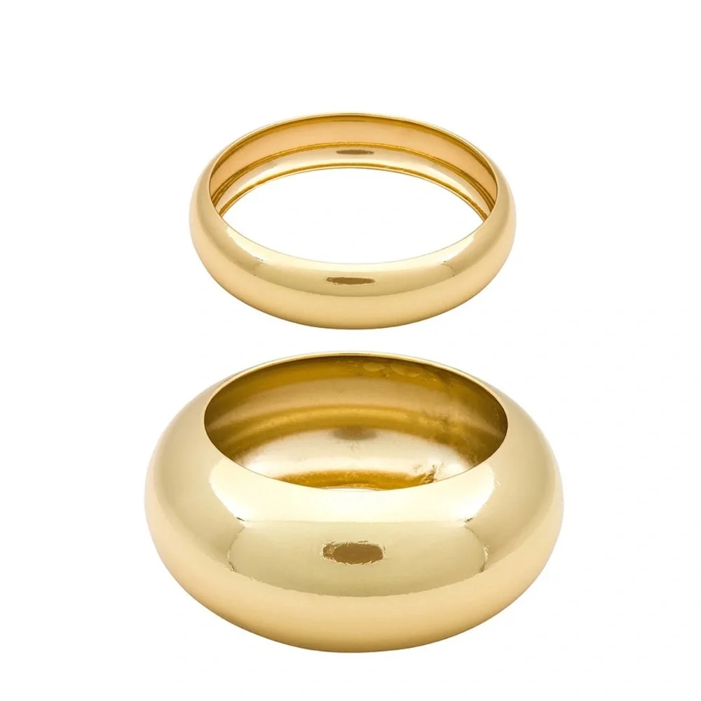 Bangle Bracelet Set in Gold - Picture 1 of 2
